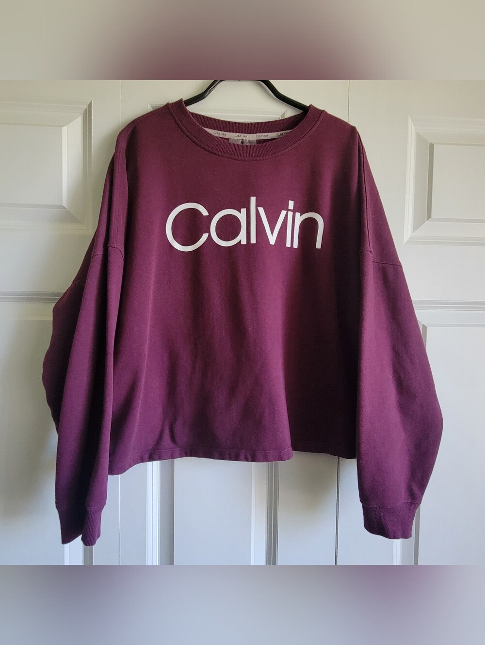 Calvin Klein Womens Size XL Cropped Sweatshirt